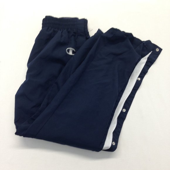 Champion Men's Medium Lined Blue Side Snap Pants